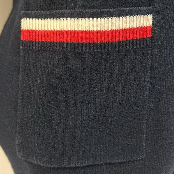 Tommy Hilfiger Navy Red White Blue Long Sleeve Button Down Cardigan Wom XS - Picture 4 of 10